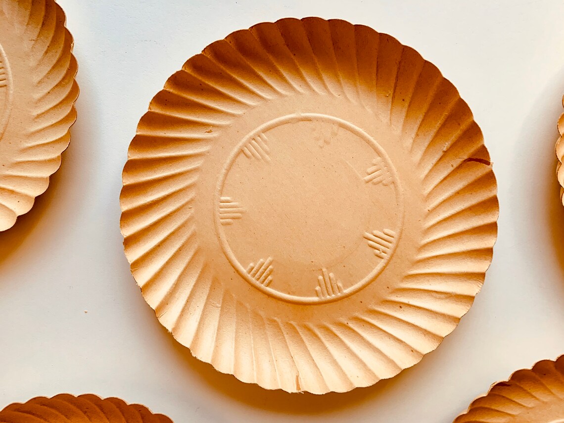 Vintage Embossed Paper Plates Set of 11 circa 1920s Great Etsy