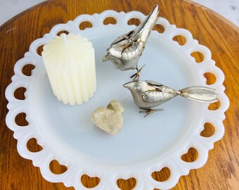 コロニーケーキスタンド ミッドセンチュリー ホワイトミルクガラス