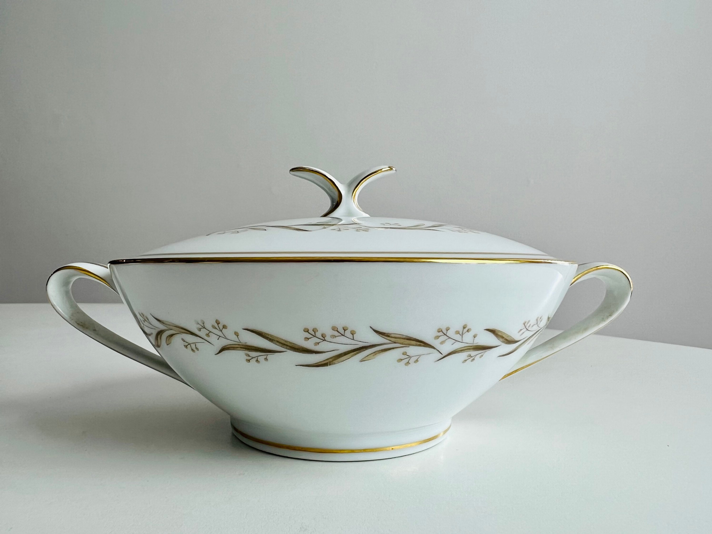 Vintage Noritake China Laurel Tea Set, 6 Cups With Saucers, OR