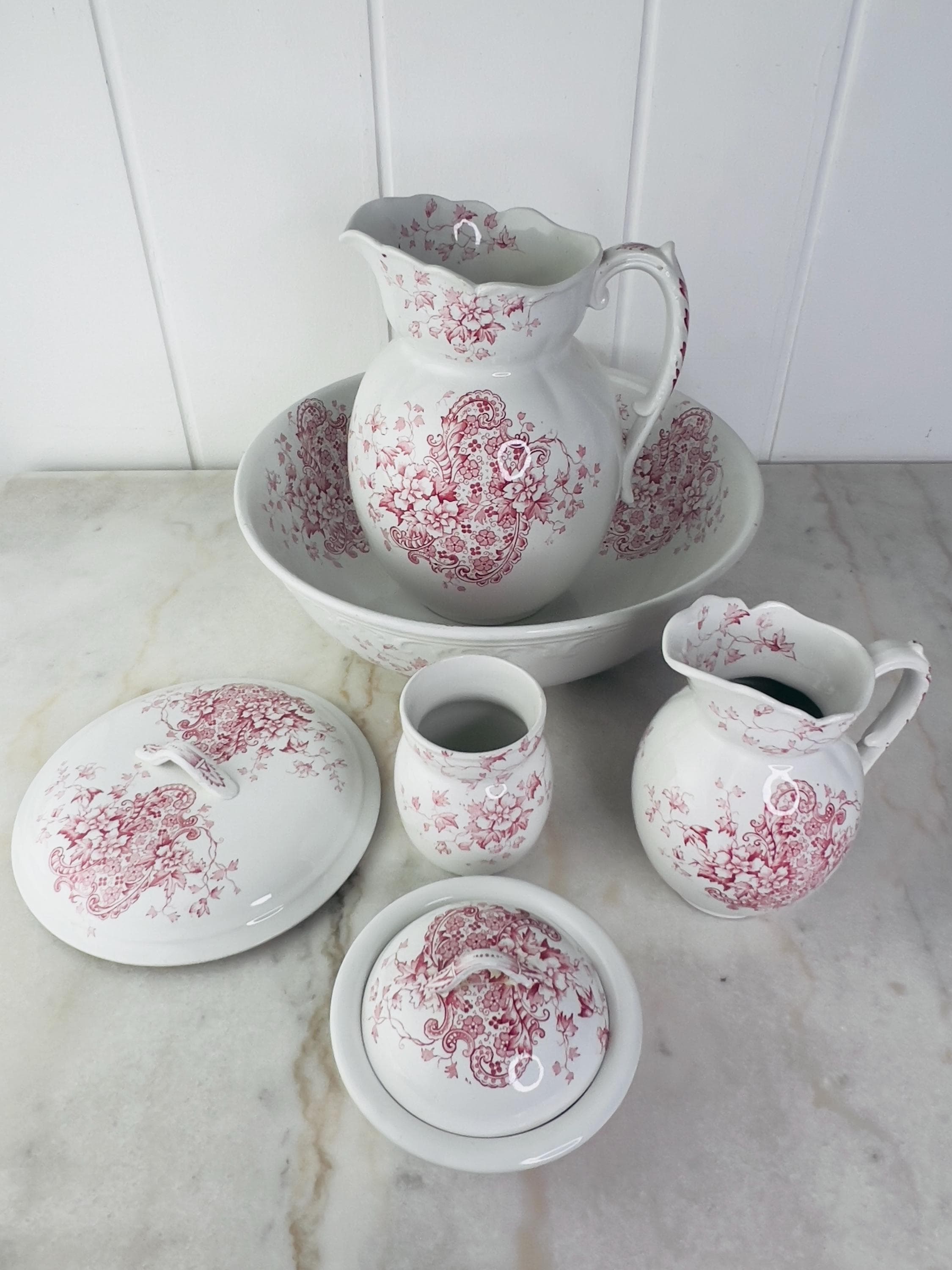 Rare! Victorian Chamber Set by J.H.W. & Sons Durability “cannes