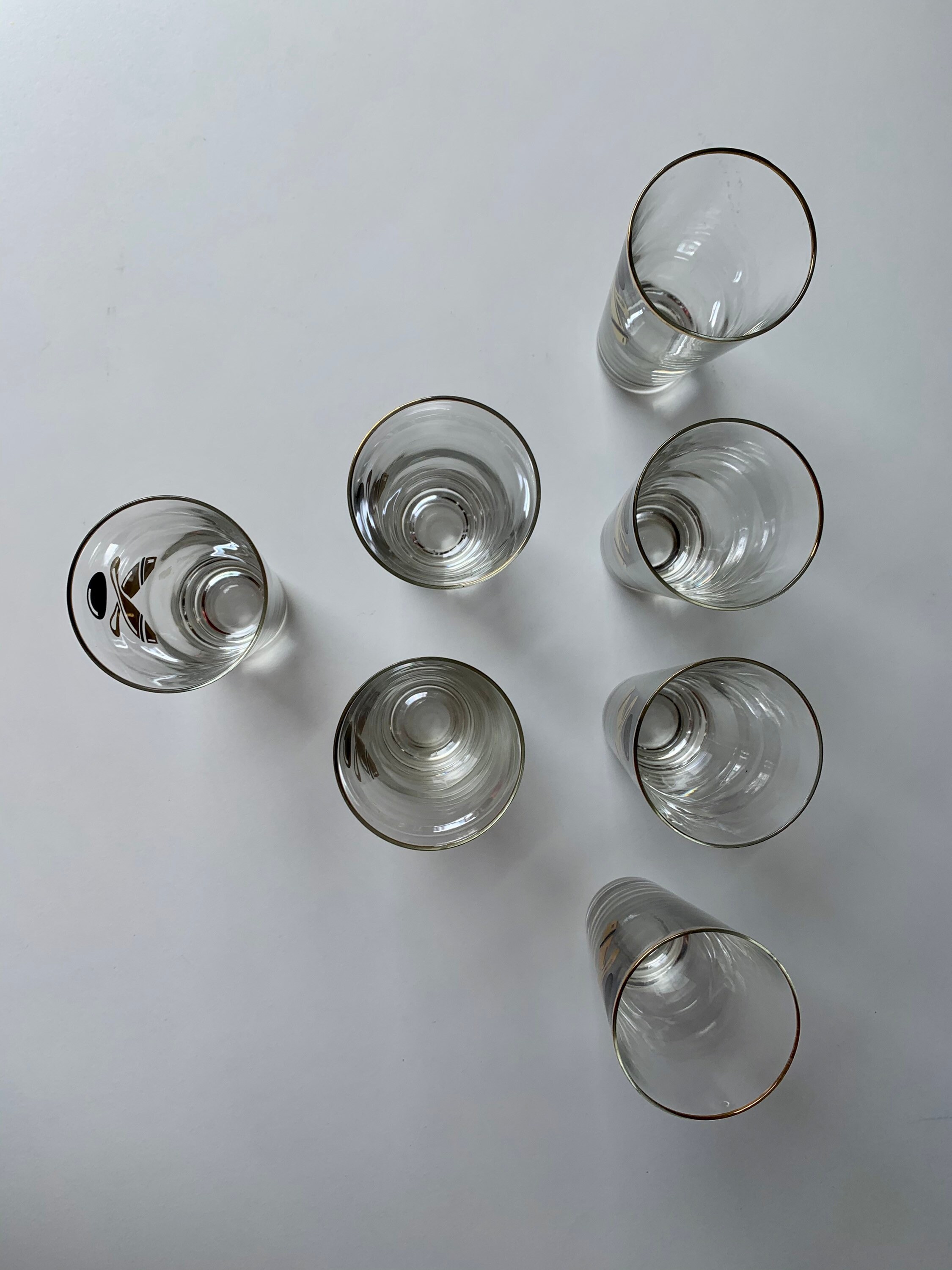 Vintage BOWLING Glasses Made in the USA Set of 8 Great Gift Etsy