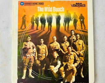 Disco CED de la película "The Wild Bunch" de época, Warner Bros. RCA SelectaVision