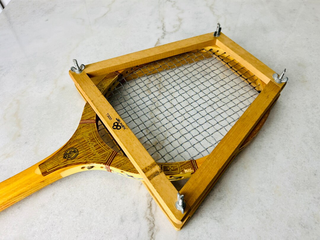 Vintage Macgregor Medallion Wooden Tennis Racquet, Jelinek T300 Screw ...