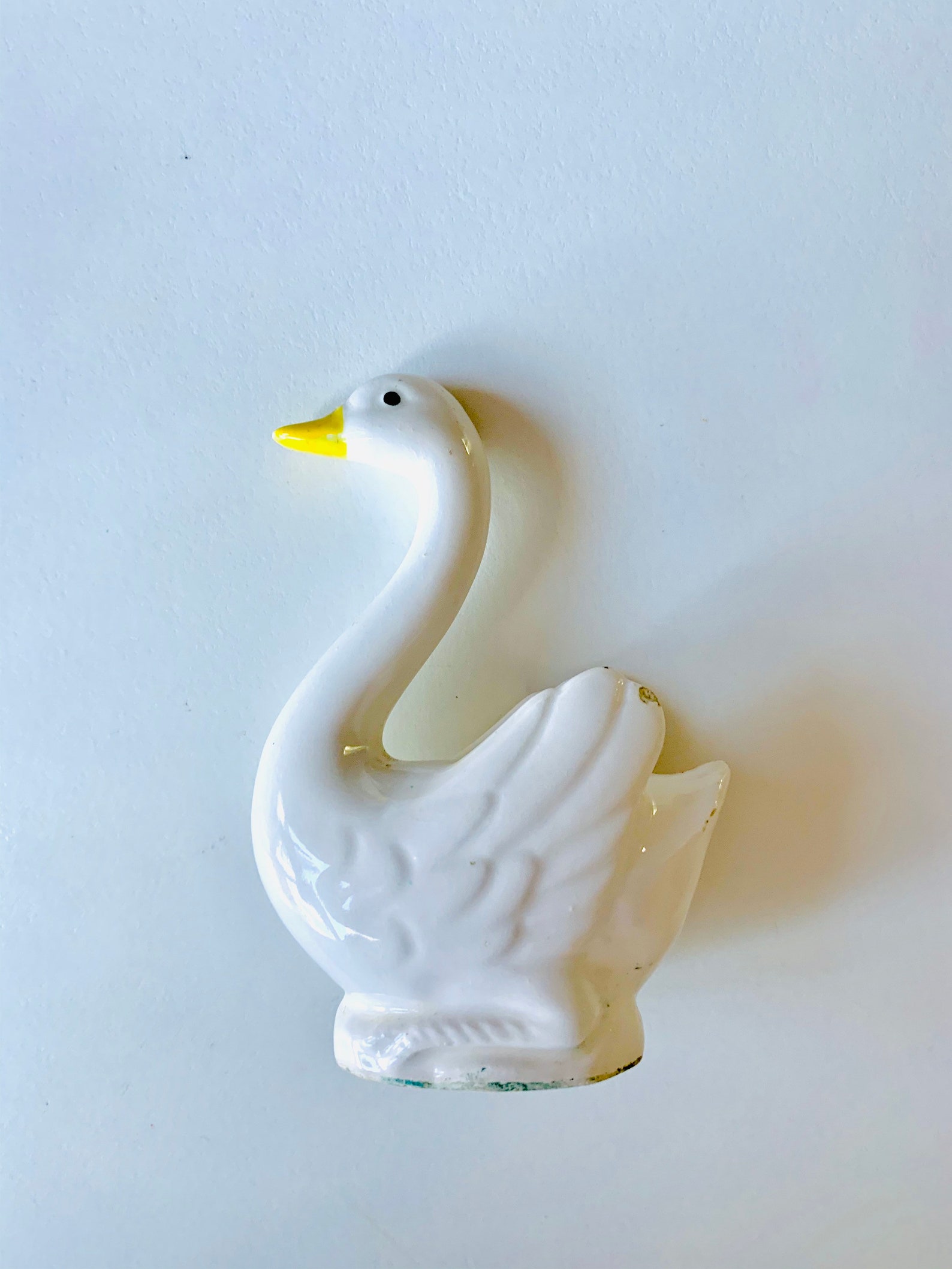 Antique Ceramic Swan Figurines Late 1800s Pottery Swan Made Etsy