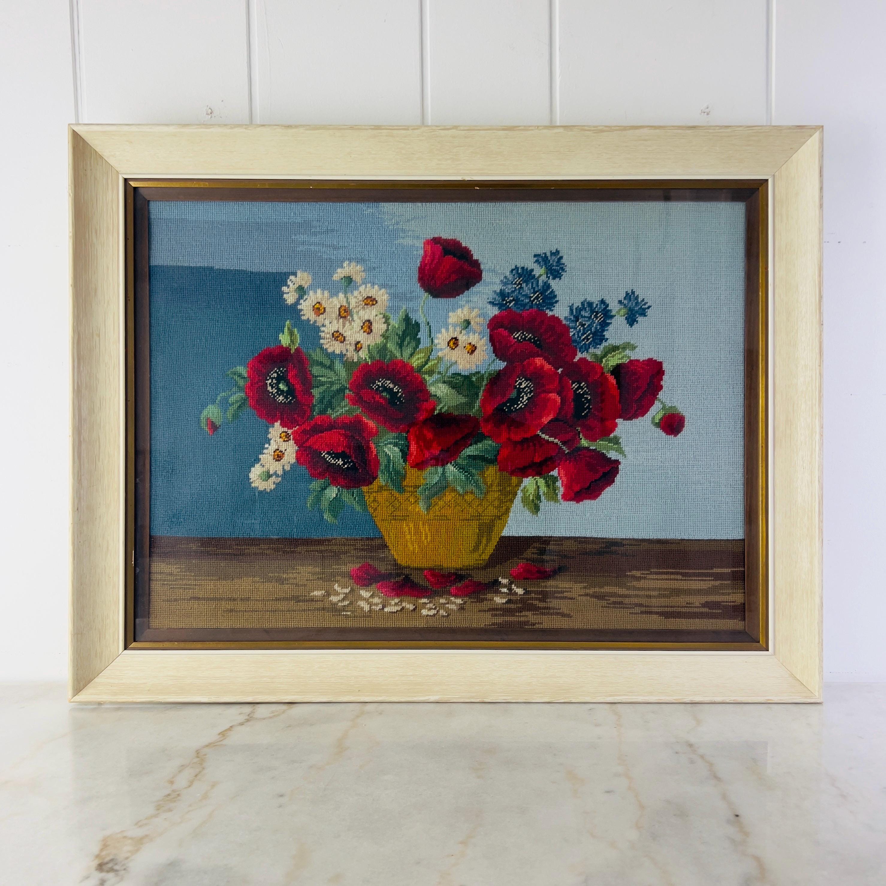 Très anciennes cartes florales peintes et dessinées