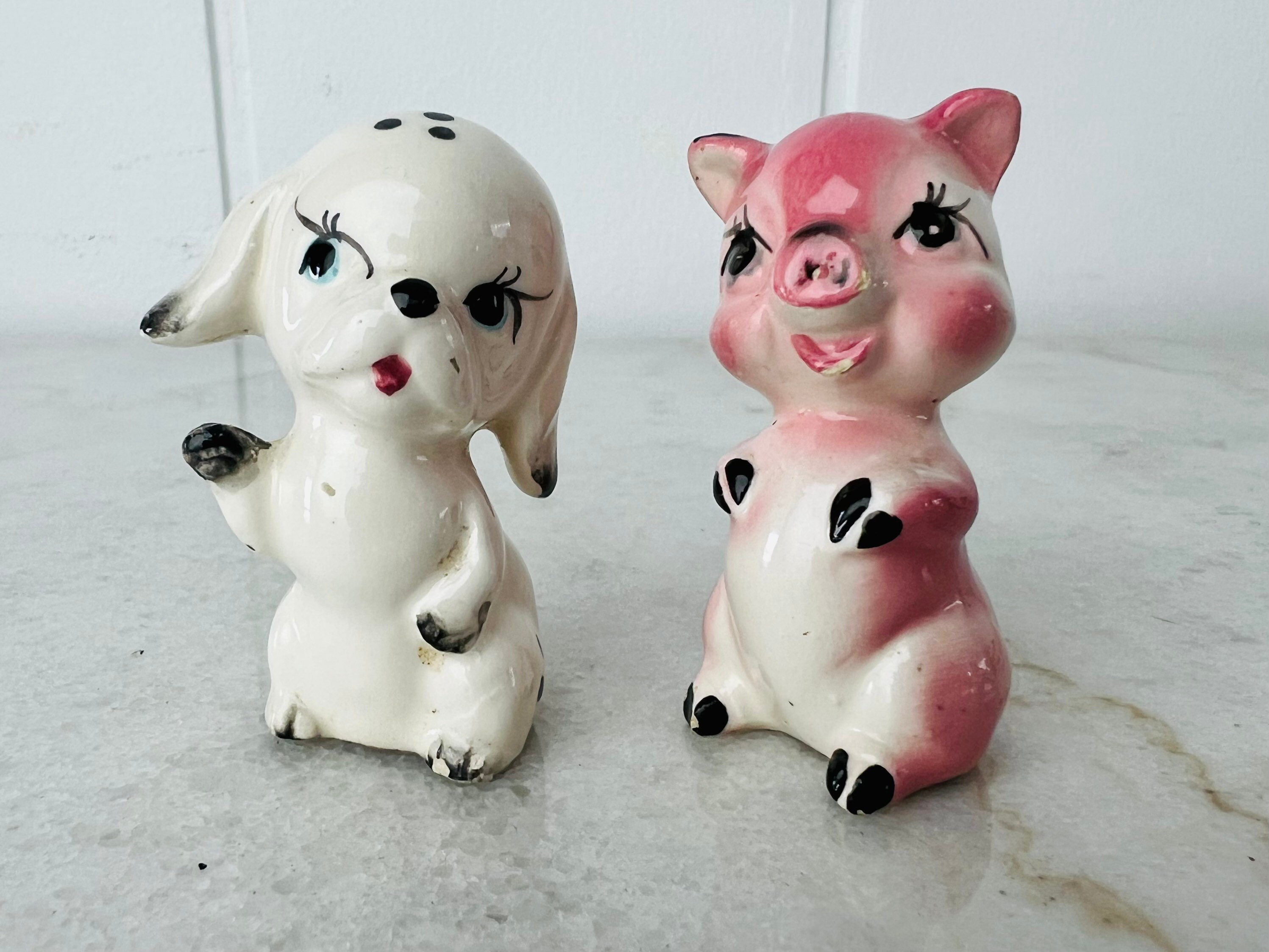Vintage 1940-'50s Cute Animal Figurines, Cartoony Elephant