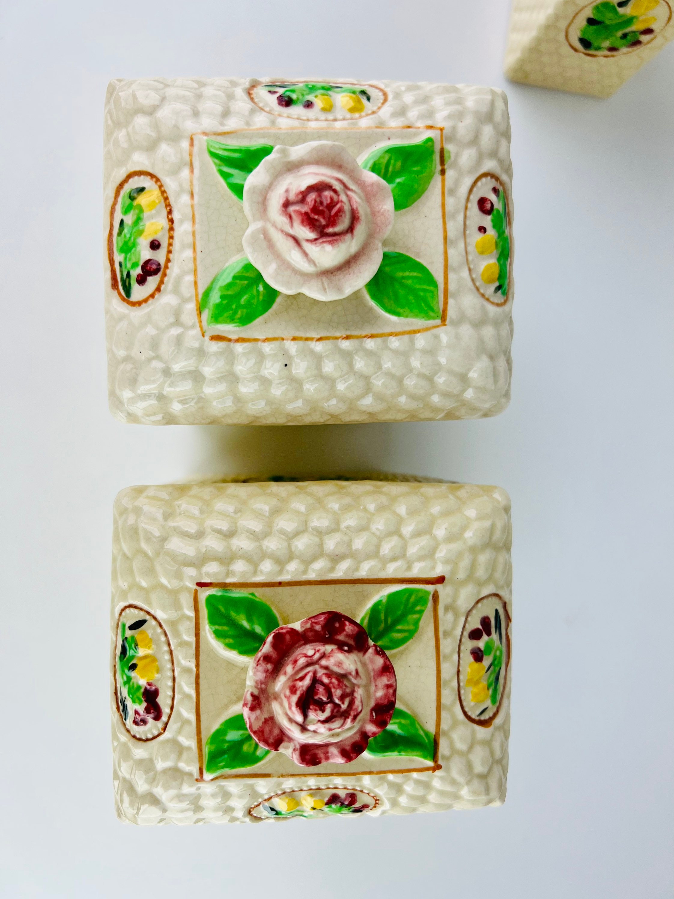 Vintage 1920s French-inspired Marumon Ware Kitchen Canisters ...