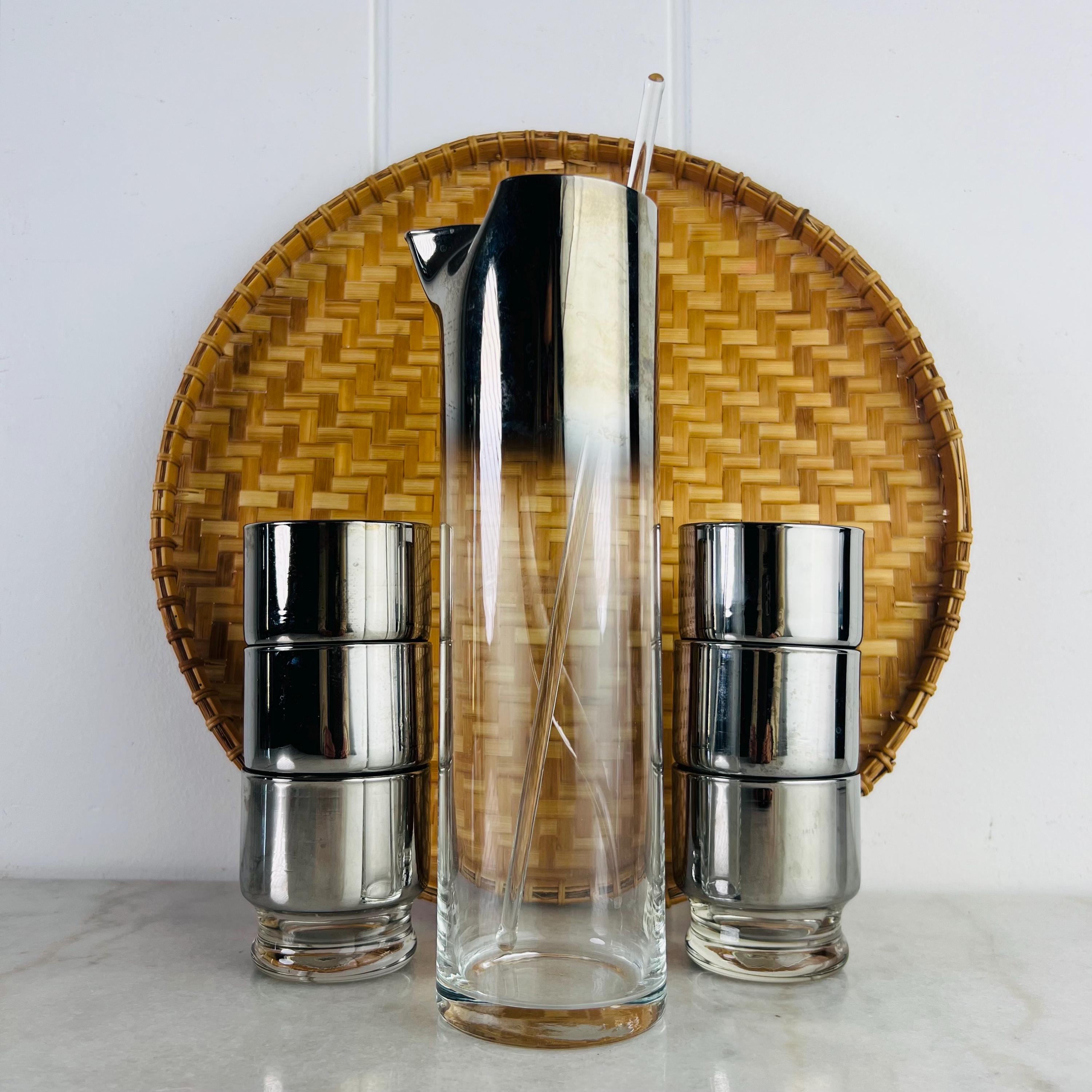 ヴィンテージ カクテルミキサー グラス スタースティック 6個