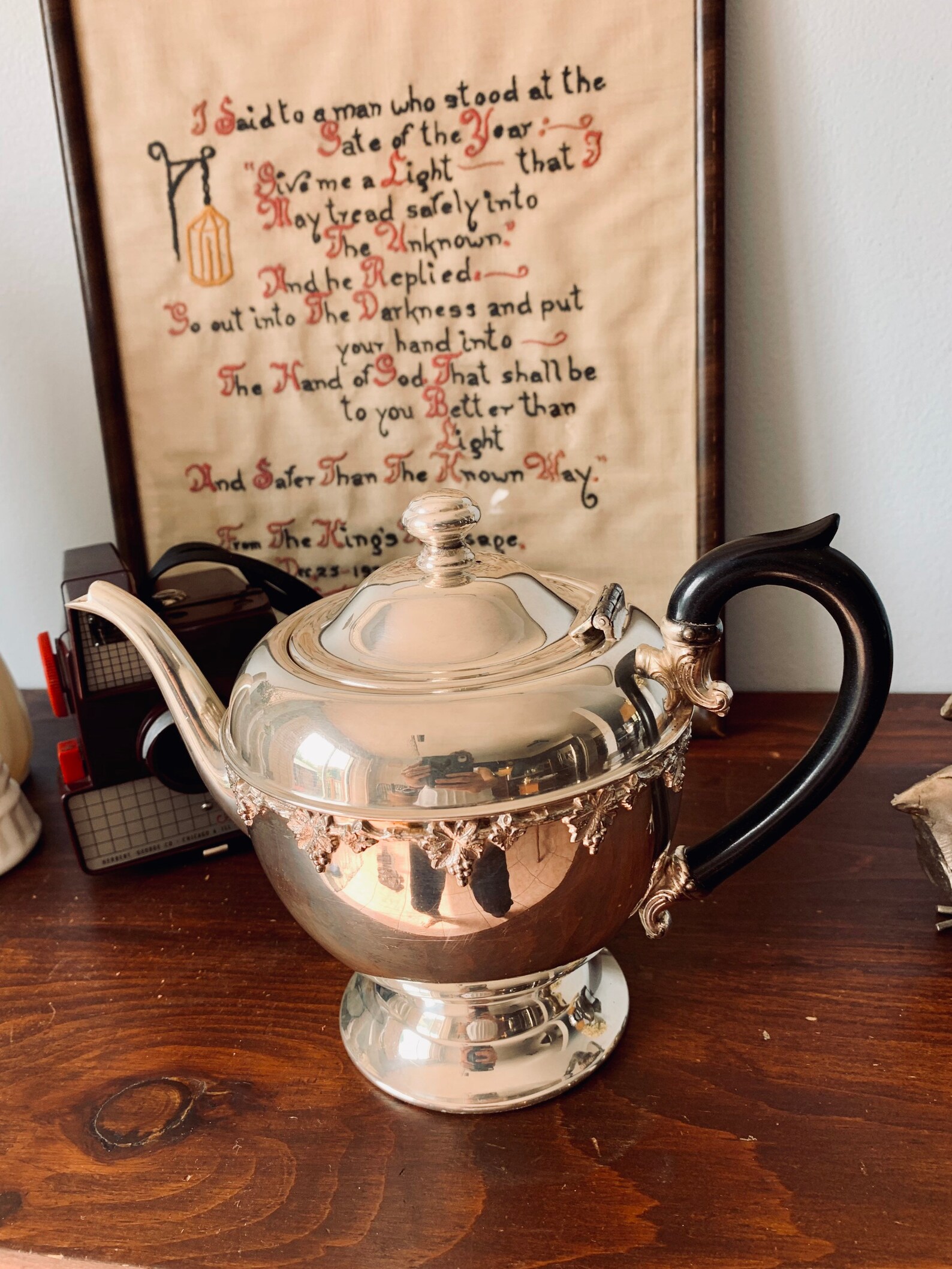 Vintage WM ROGERS Teapot Made in Canada Silverplate Teapot Etsy UK