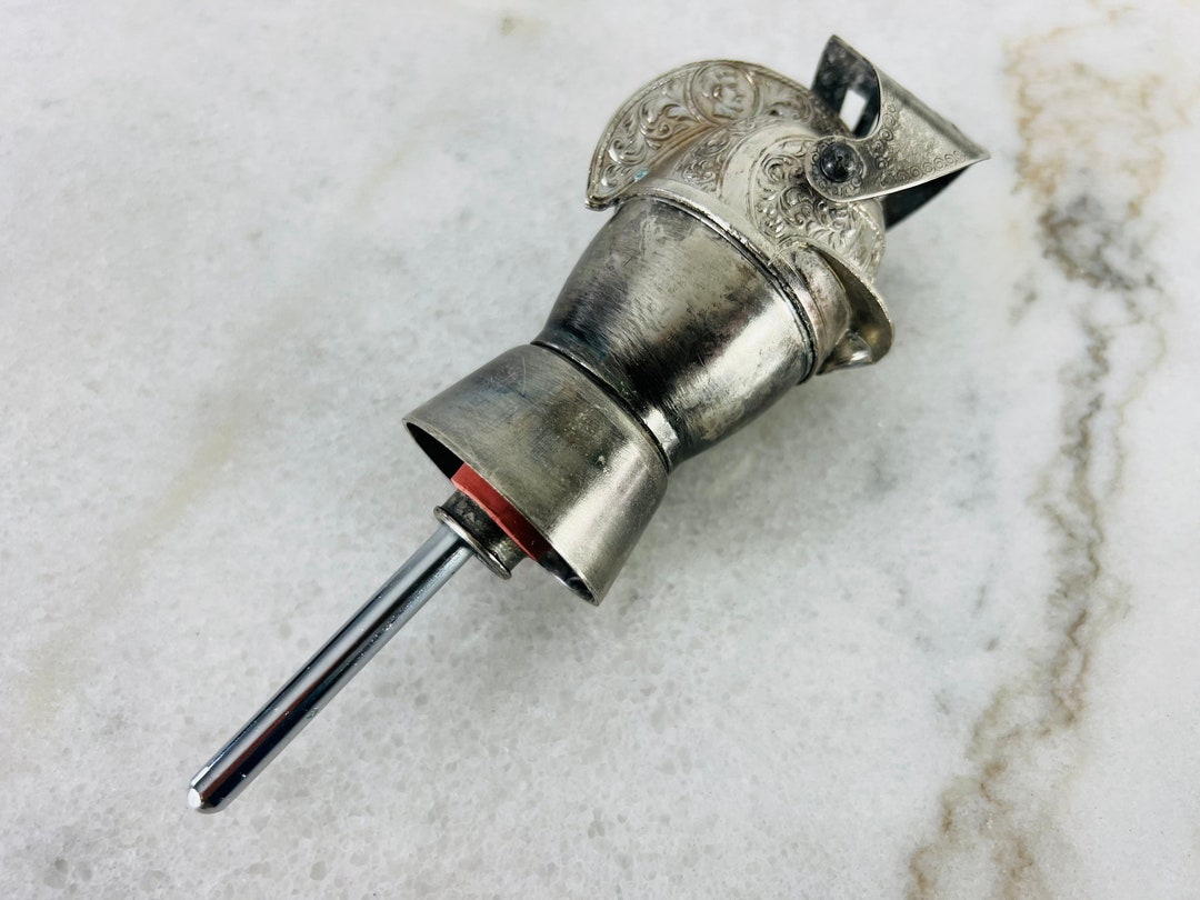 Vintage Medieval Knight Helmet Bottle Stopper Vintage Etsy