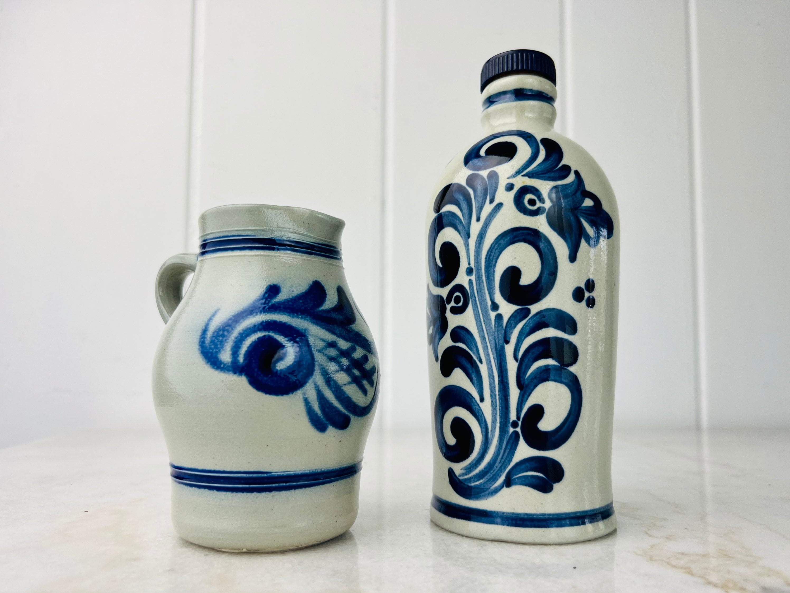 Small Vintage Goebel Pitcher, Merkelbach Salzglasur Stoneware