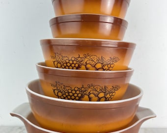 パイレックス黄色イエローバタープリントアーミッシュミキシングボウル