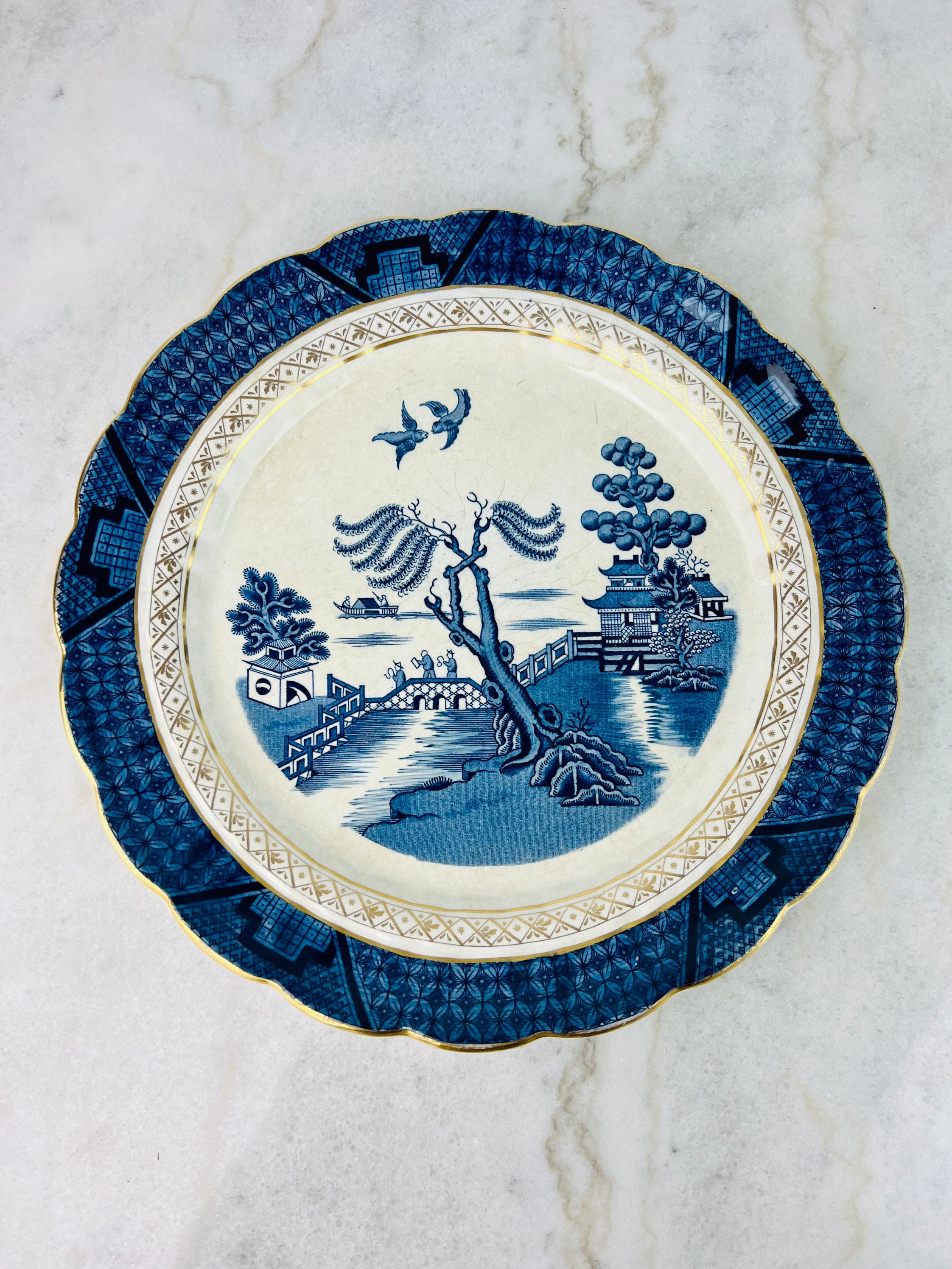 Booths A8025 ブース リアルオールドウィロー 30cmプレート