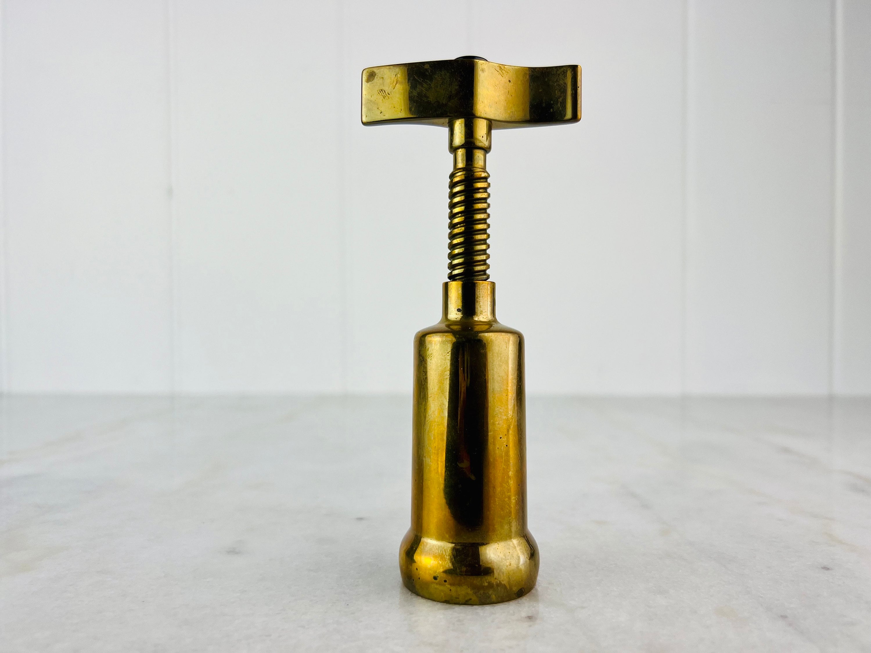 フランス製 アンティーク ワインオープナー 木製 真鍮製 ワイン