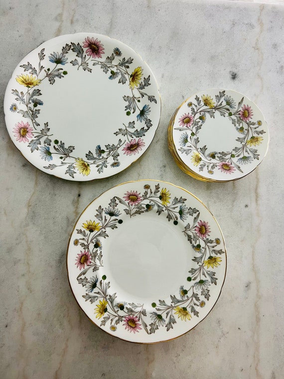 RARE Vintage Coalport Somerset Dinnerware, 16 Pieces, Dinner