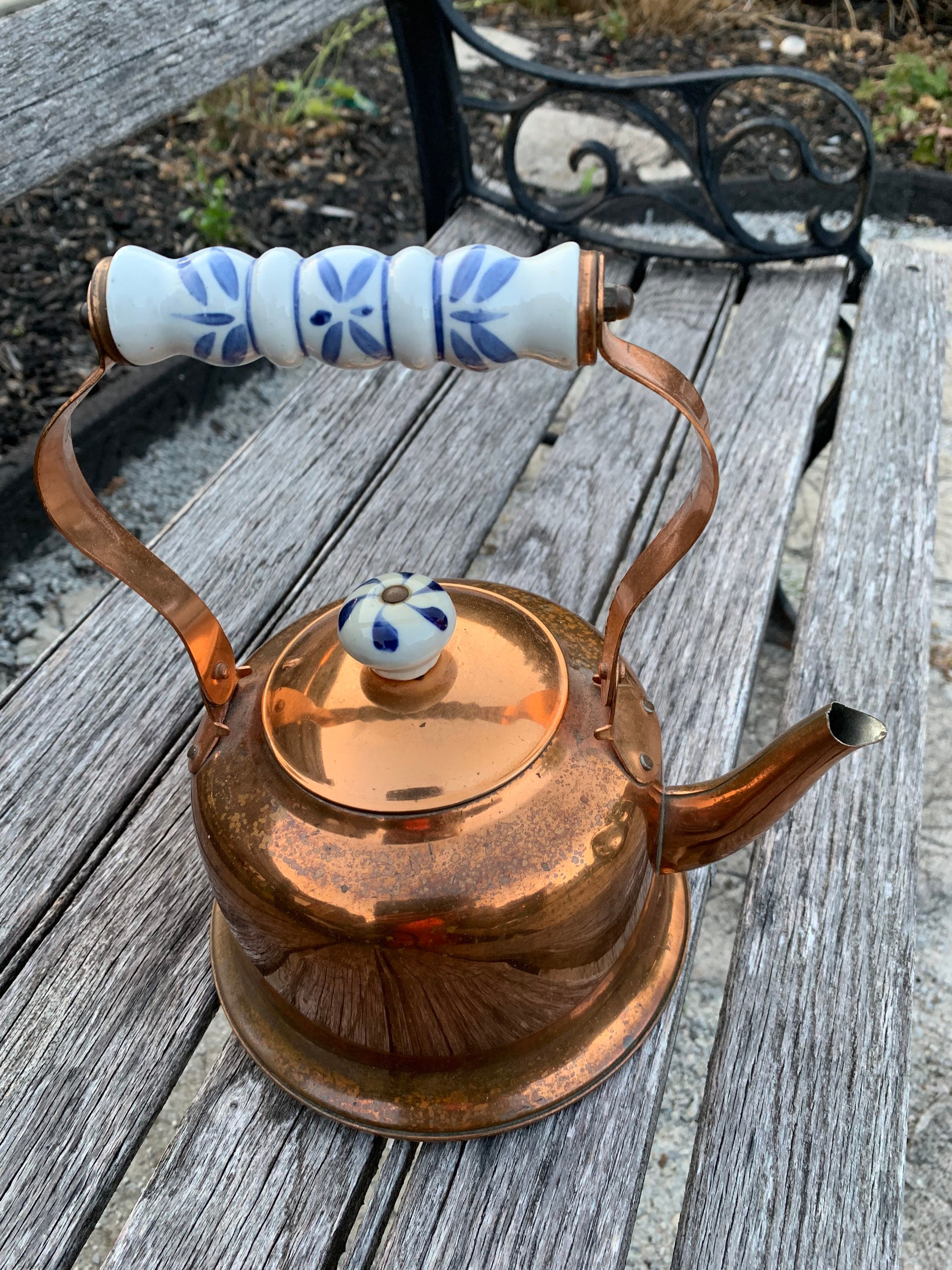 Vintage Copper Kettle Bright COPPER Kettle Lovely Delftstyle Etsy Canada