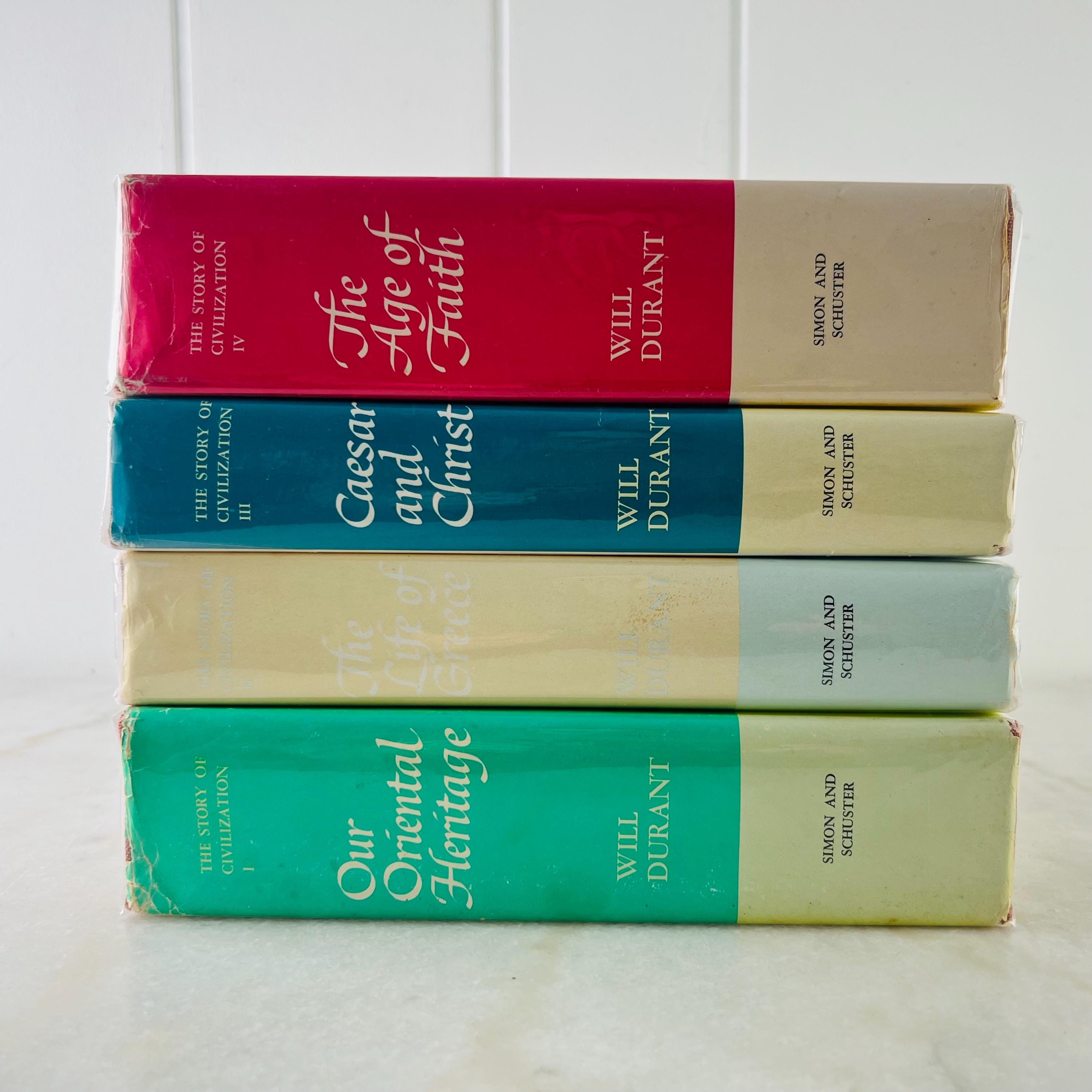 ヴィンテージ歴史書 ウィル・デュラント著『文明の歴史』ハードカバー