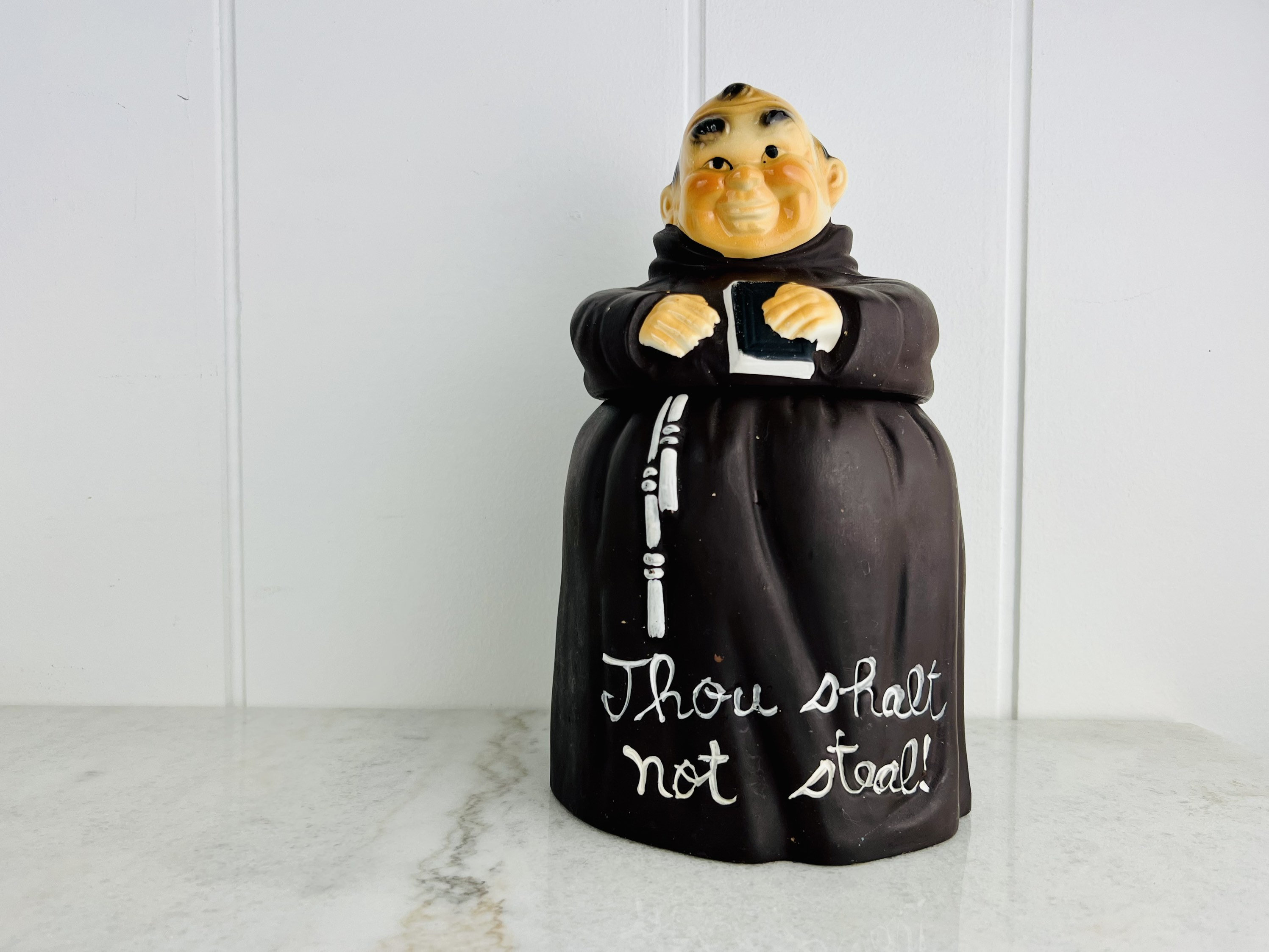 Vintage Fat Friar Cookie Jar With 