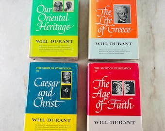 Will Durant, Historia de la Civilización, Libros 1-4, Colección de Historia ganadora del Premio Pulitzer