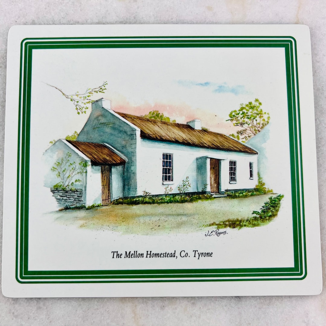 Vintage Pimpernel Irish Cottage Placemats, Set of 6, Small, Cork Backed