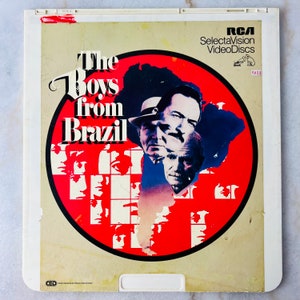 Vintage "The Boys from Brazil" VideoDisc, RCA SelectaVision CED, Man Cave, Wall Art, Gift for Film Buff, Retro Movie collectible, rare