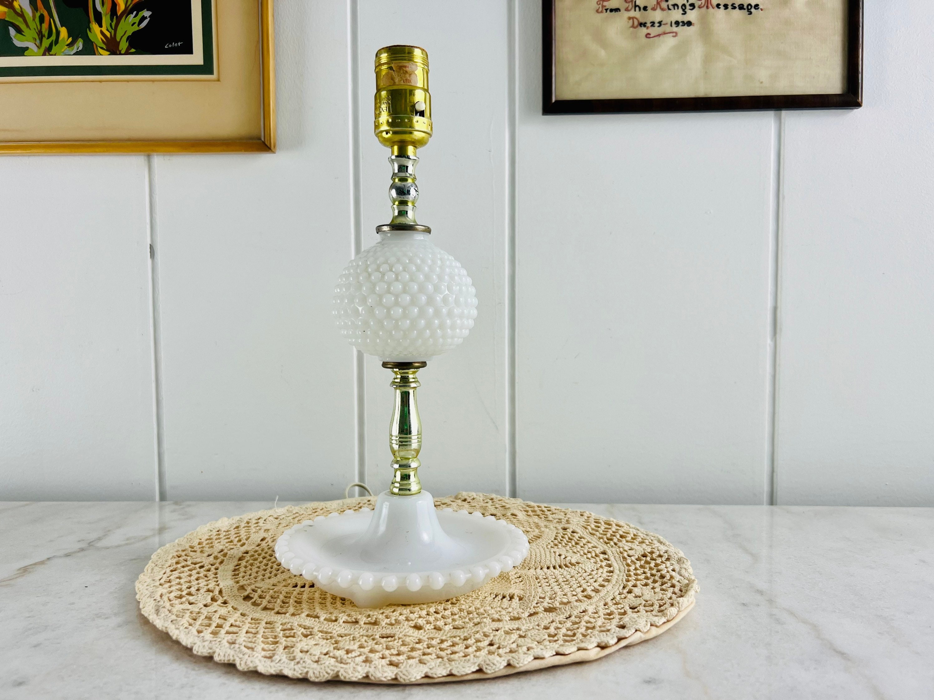 Hobnail lamp deals