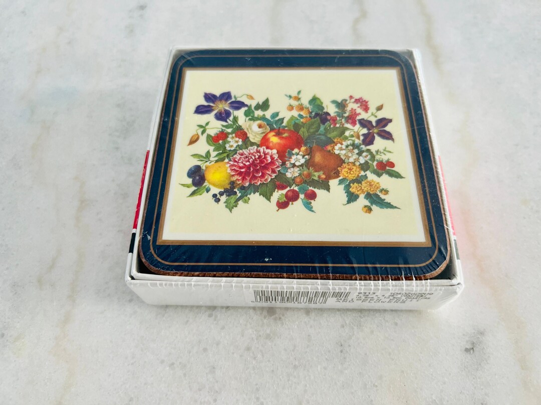 Vintage Pimpernel Cork Coasters in Box Set of 6 Sealed - Etsy