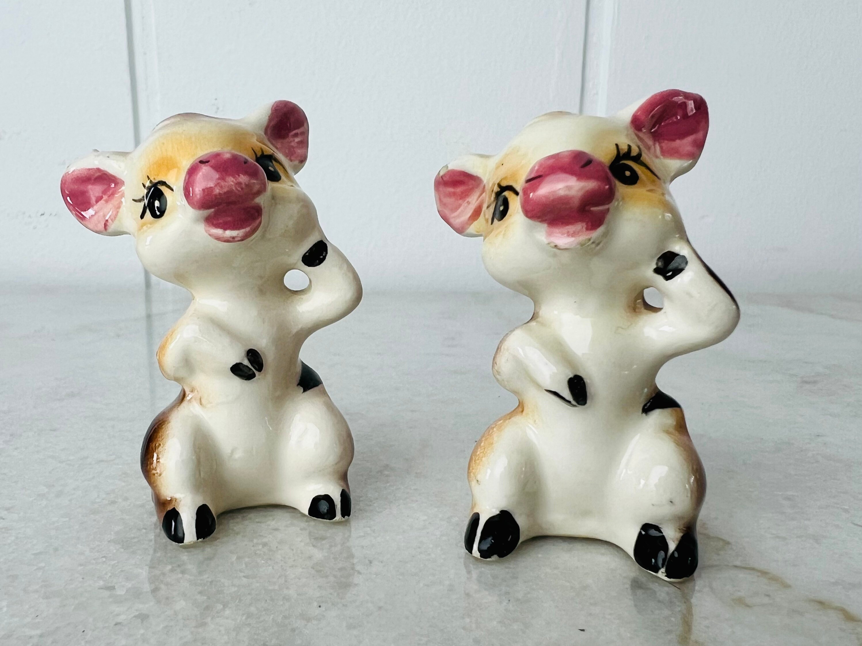 Vintage 1940-'50s Cute Animal Figurines, Cartoony Elephant