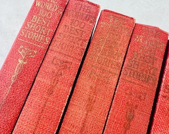 Antique 1927 The World&#39;s Best Short Stories, You pick, 9 volumes: Romance, Mystery, Love, Drama, Courage, Women, Men, Ghosts, Humour