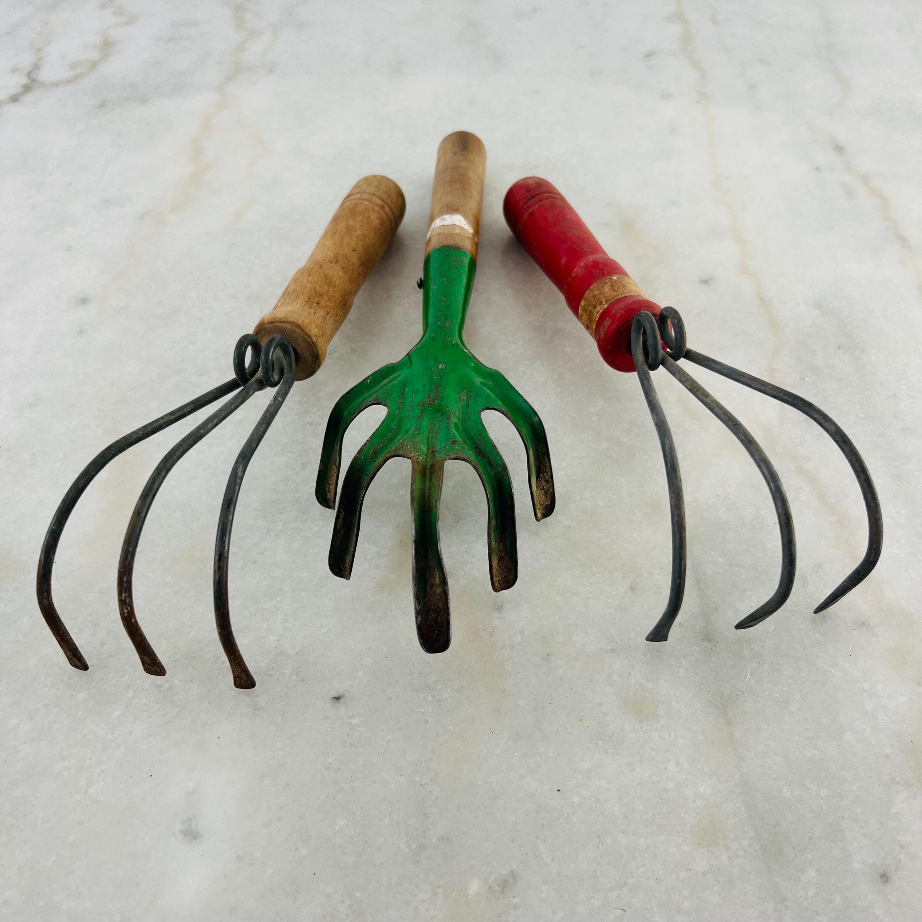 Vintage Garden Hand Rake 3 Available | Your Choice Cultivator Primitive ...