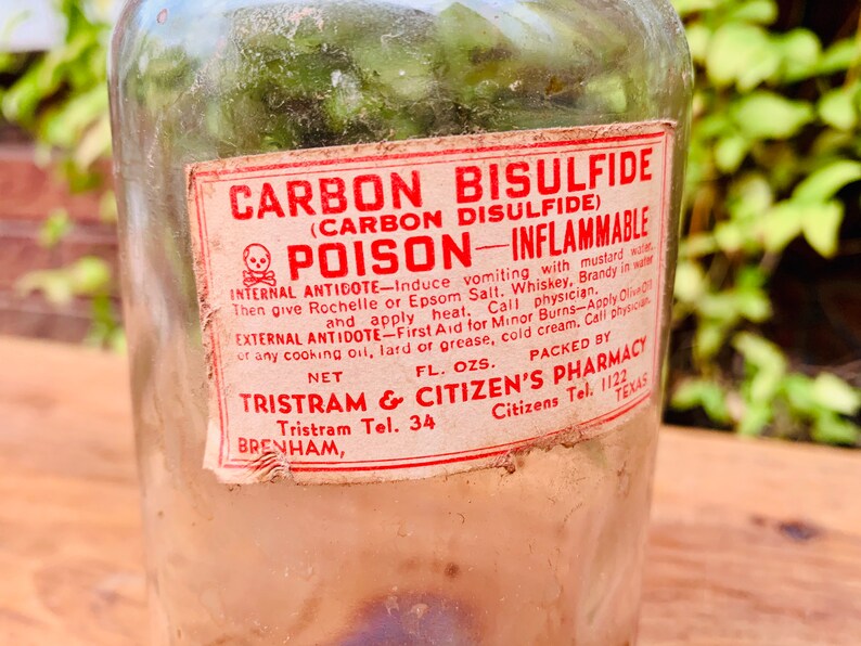 Old West Medicine Jar Clear Glass Apothecary Jar With Etsy