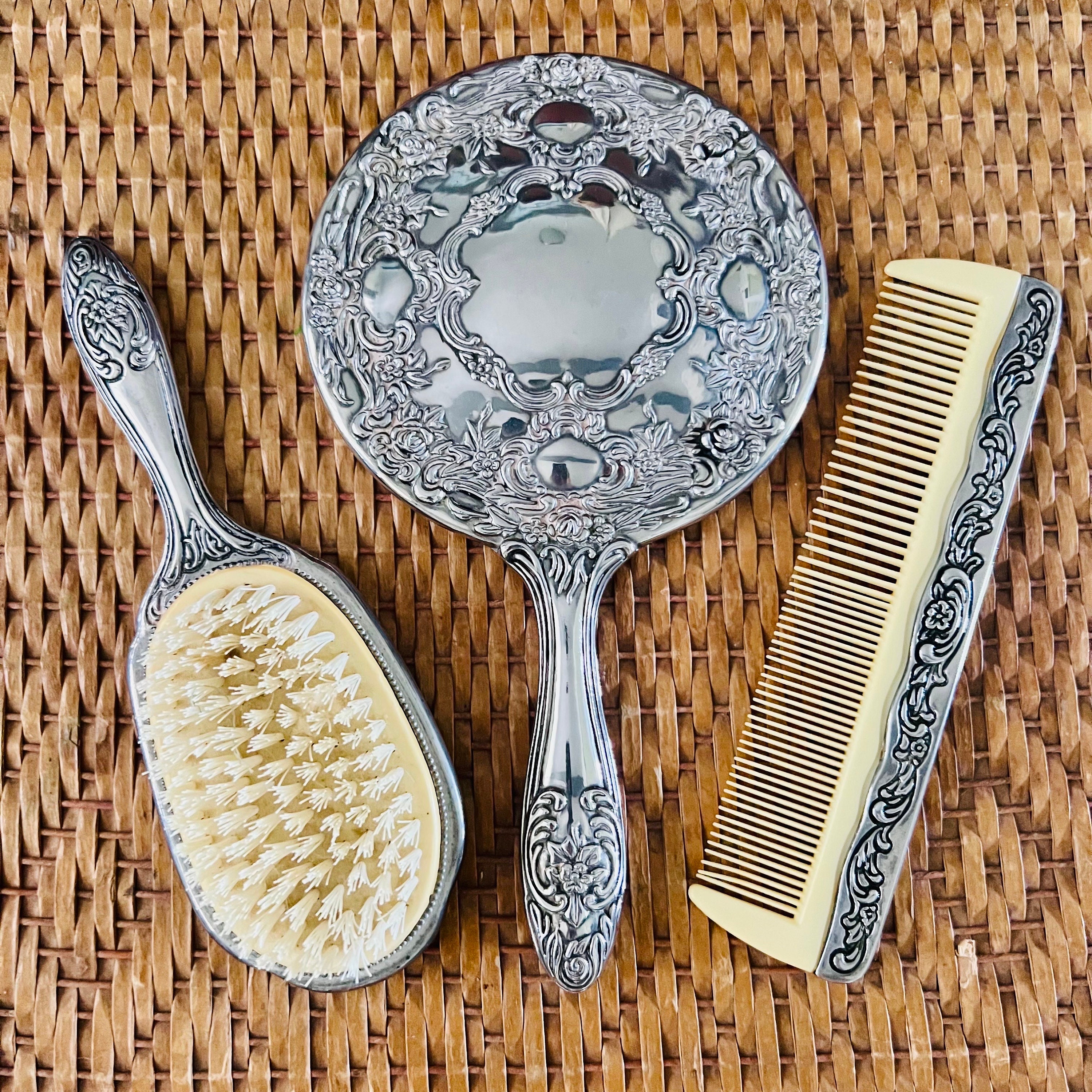 アールヌーボー】ミラー/ ブラシ【シルバープレート】 【公式通販】