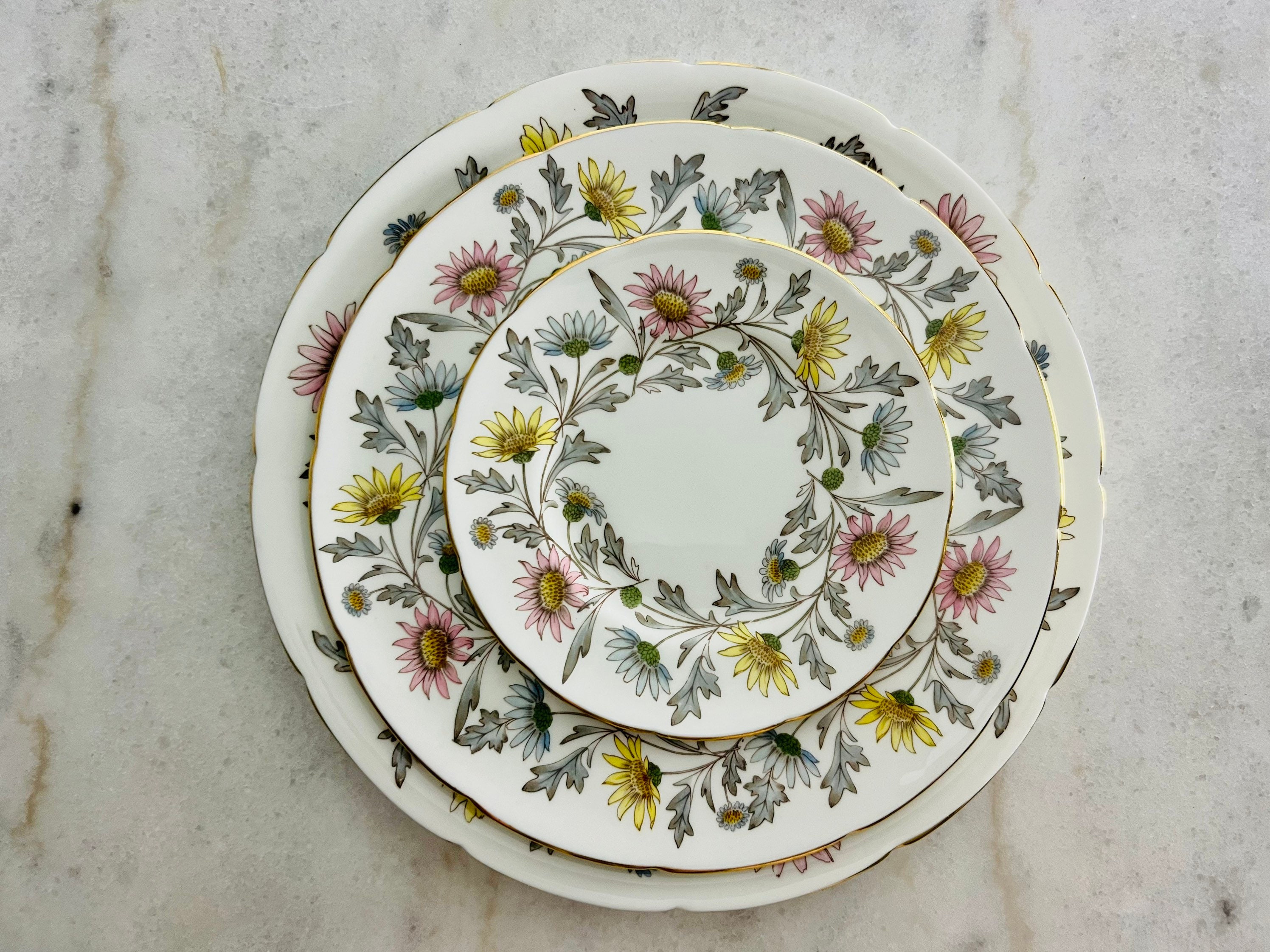 【Coalport】プレート　ディナープレート　4枚 RARE Vintage Coalport Somerset Dinnerware, 16 Pieces, Dinner