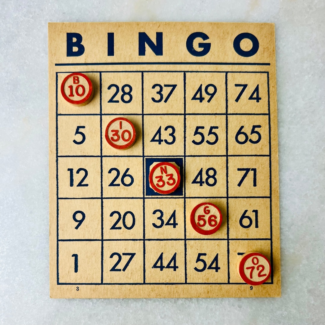 Vintage Bingo Game, Original Box, With Instructions, 10 Player Cards ...