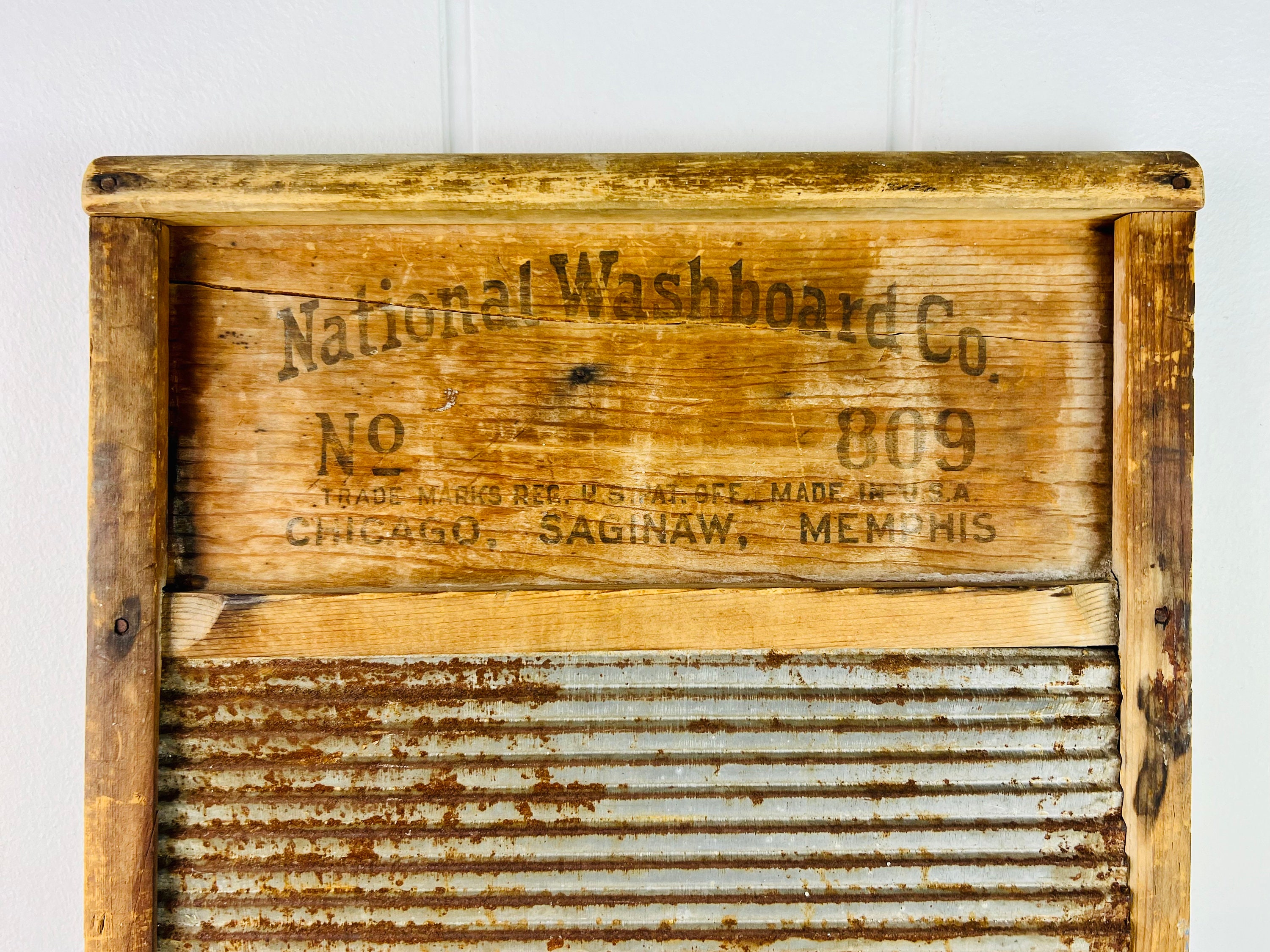アンティーク ウォッシュボード、No. 809 アトランティック ナショナル