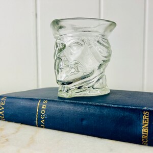 Vintage 1976 Avon Candle Holder, glass Paul Revere sculpture, Minuteman, for Avon collection, candle project, vase, collectible, gift