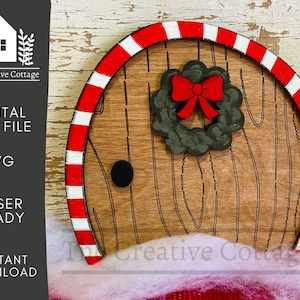 Elf door | Secret Entry for Elves | Santa | Shelf Sitter SVG Digital File