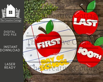 Vorletztes 100th Day of School Photo Schild | SVG | Digitale Datei |