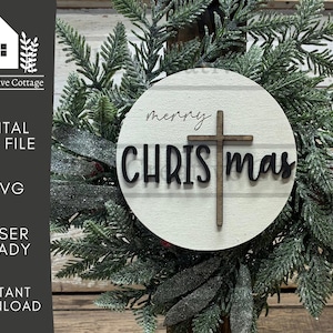 Merry ChrisTmas interchangeable candle stick sign SVG | Digital Cut File | Winter Holiday Sign