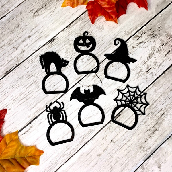 Halloween Napkin Ring Set | table decor | tablescape