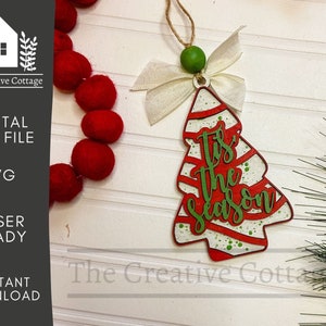 Weihnachtsbaum Kuchen Ornament SVG | witzige Verzierung