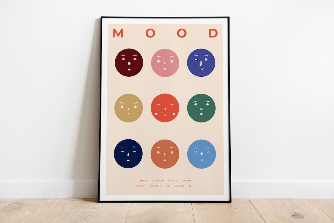 Mood Print, Mood Painting, Wall Decor, Original Poster, Postmodern Art ...