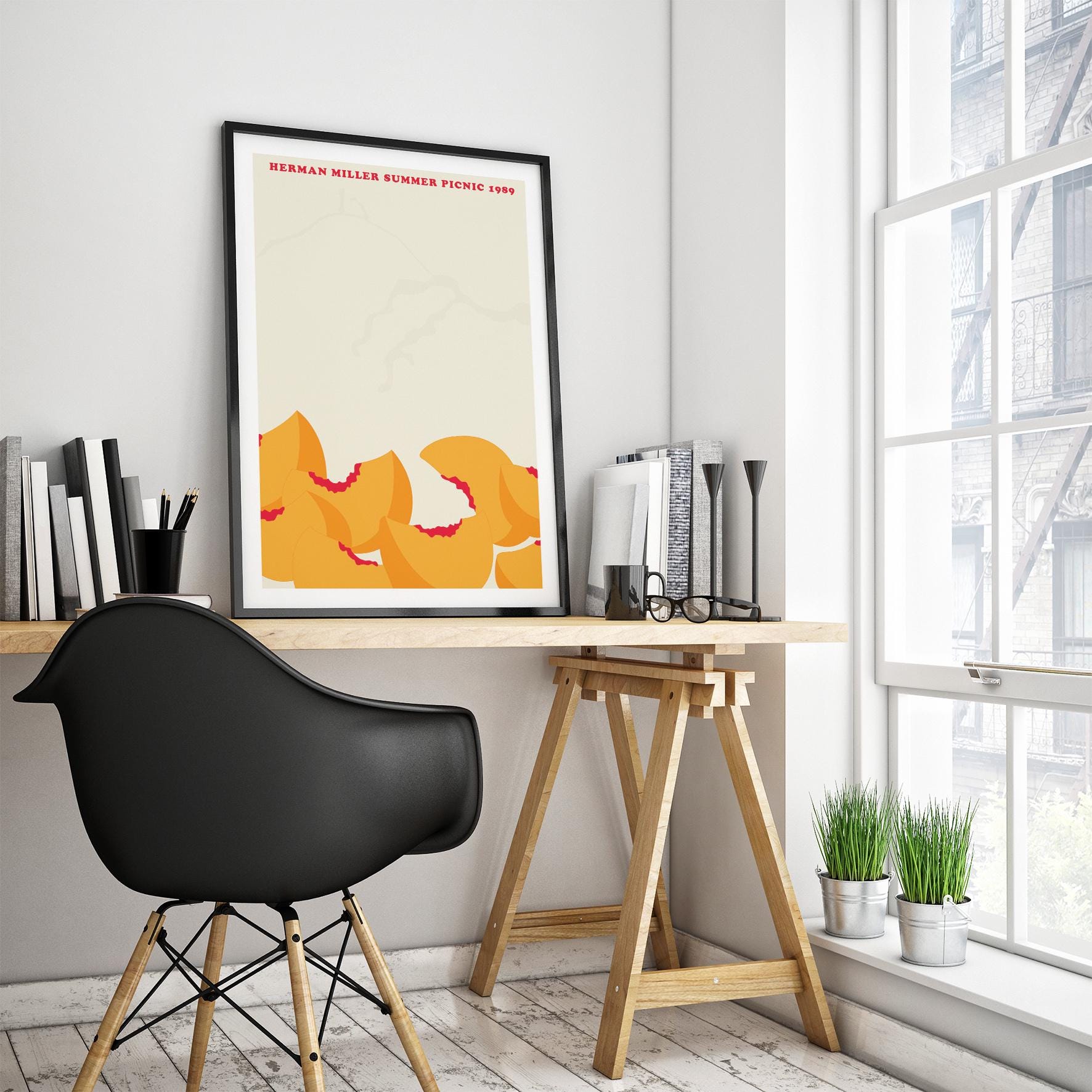 Herman Miller SUMMER PICNIC Print, Wall Art, Original Poster, Art
