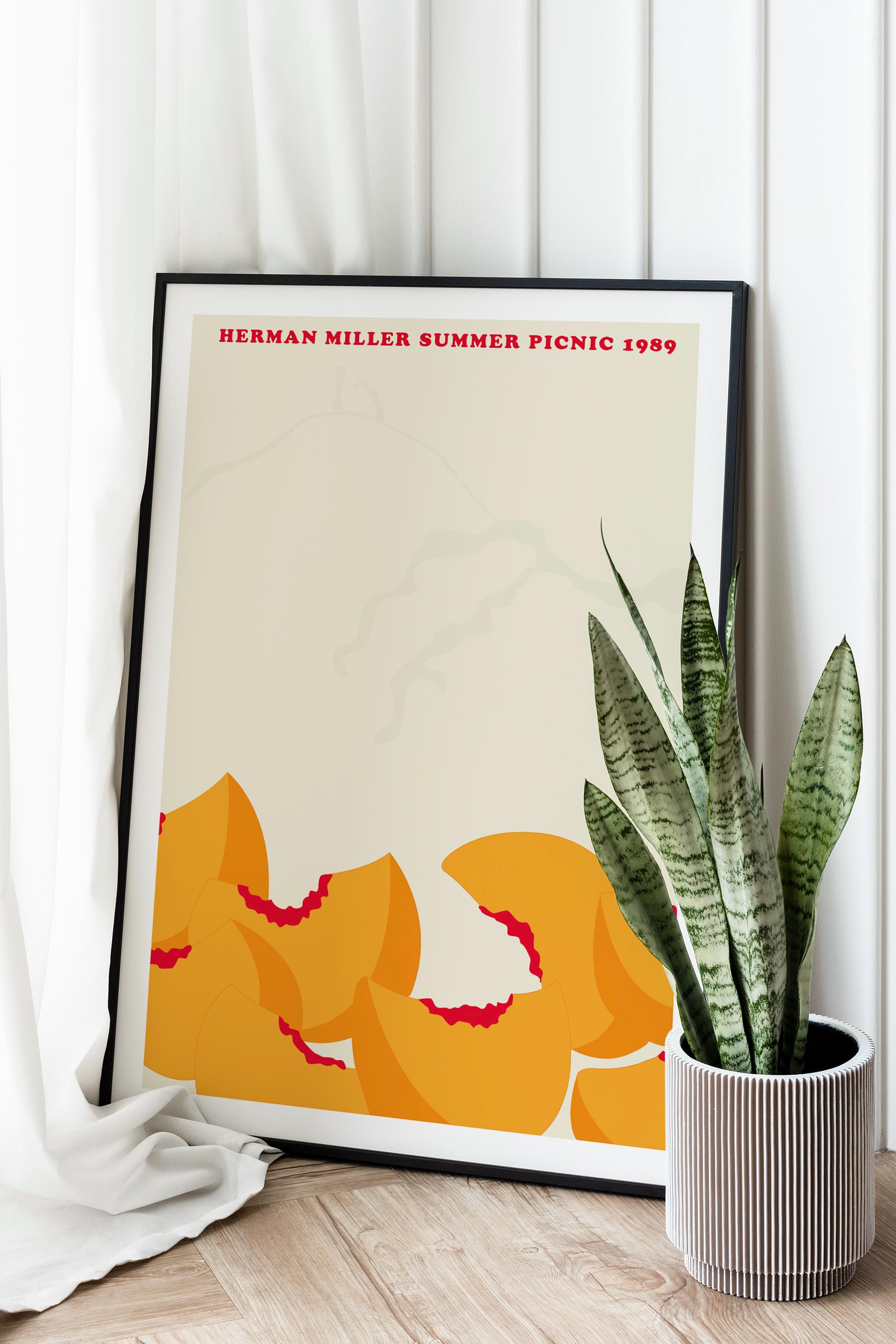 Herman Miller SUMMER PICNIC Print, Wall Art, Original Poster, Art