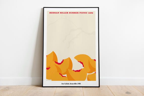 アート・デザイン・音楽 Herman Miller Summer Picnic 2001 Herman Miller SUMMER PICNIC Print, Wall Art, Original Poster, Art