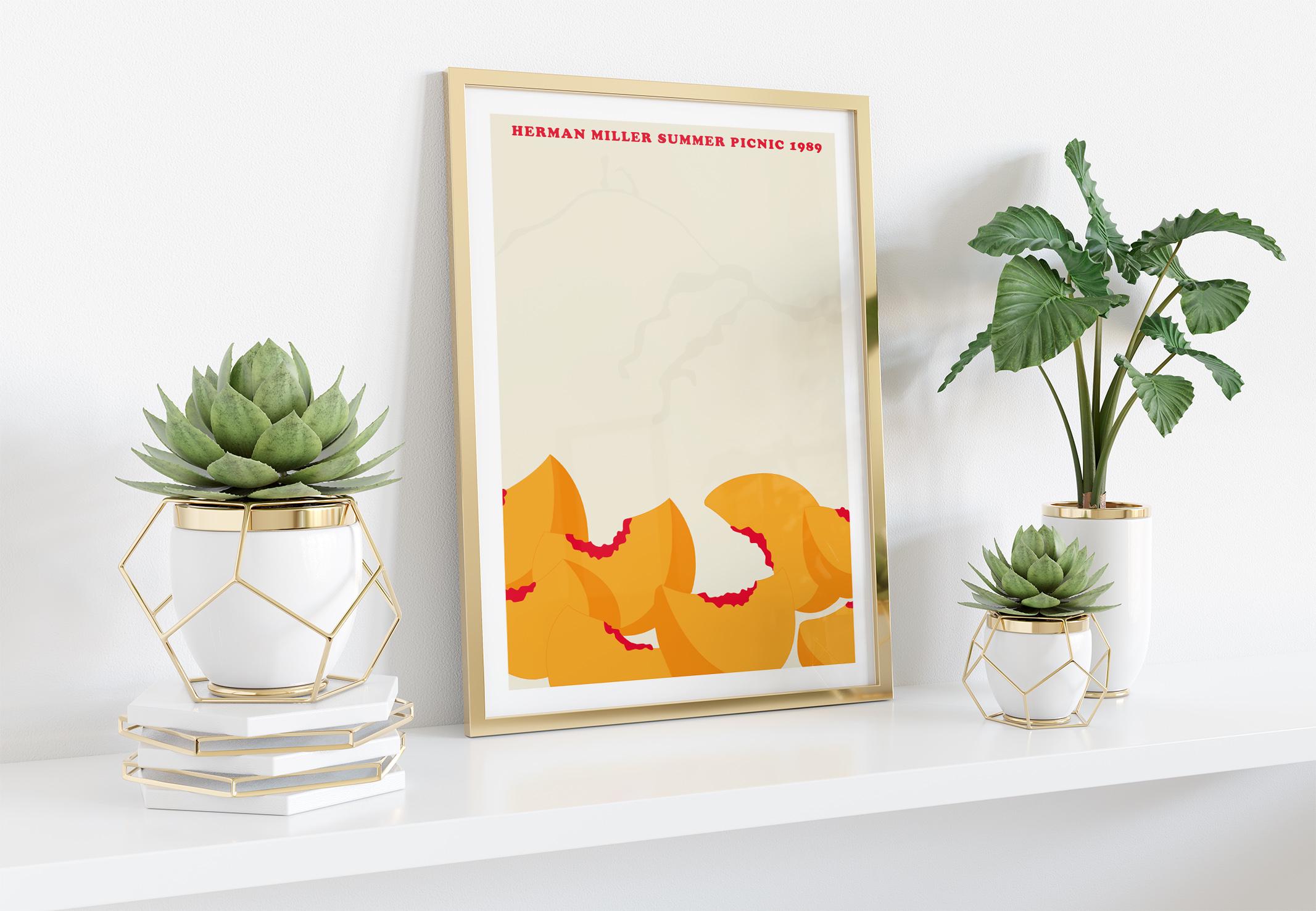 Herman Miller SUMMER PICNIC Print, Wall Art, Original Poster, Art