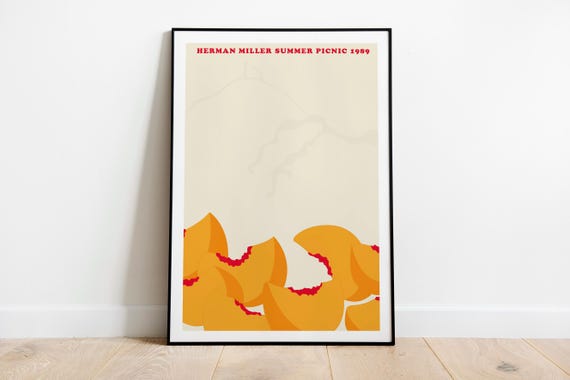 Herman Miller SUMMER PICNIC Print, Wall Art, Original Poster, Art