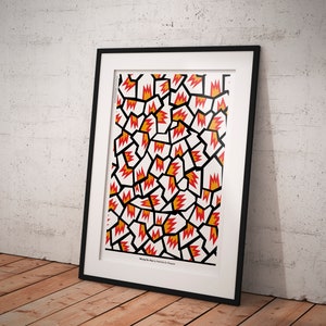 Memphis Milano Poster, Wall Decor, Original Picture, Postmodern Art, NATHALIE DU PASQUIER Wrong Print, Memphis Textured Poster, home deco