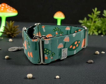 Emerald Mushroom | Martingale Collar Greyhound - Whippet - Italian greyhound