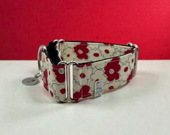 Retro Flower Wall Apple  | Martingale Collar Greyhound - Whippet - Italian greyhound